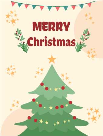 christmas card template printable