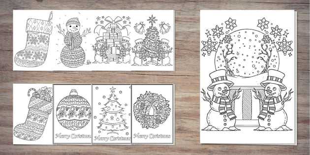 christmas cards to colour printable christmas cards to colour printable