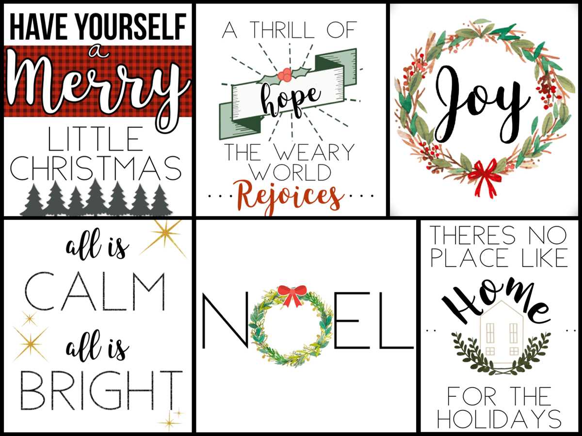 christmas decor printable christmas decor printable