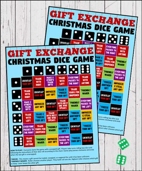 christmas dice game printable christmas dice game printable