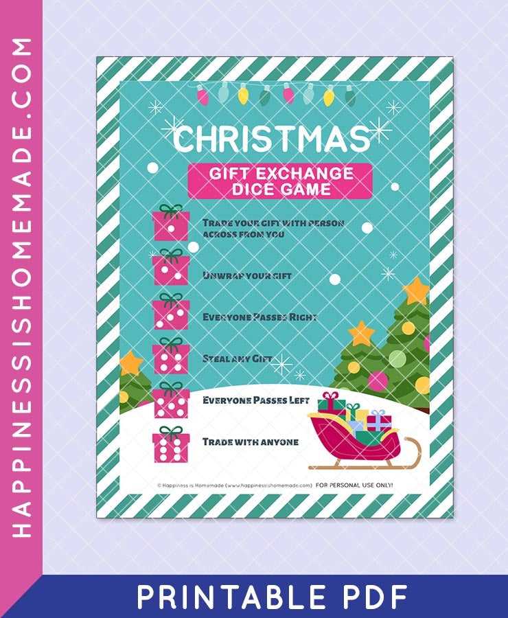 christmas dice game printable christmas dice game printable