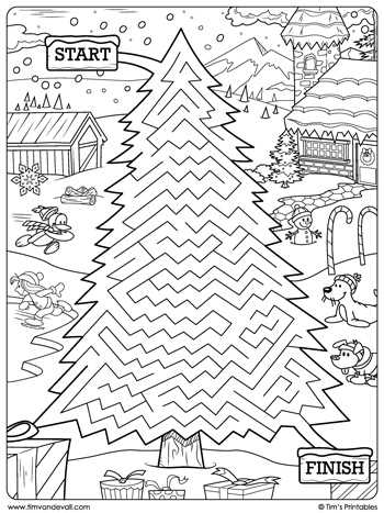 christmas printable mazes christmas printable mazes