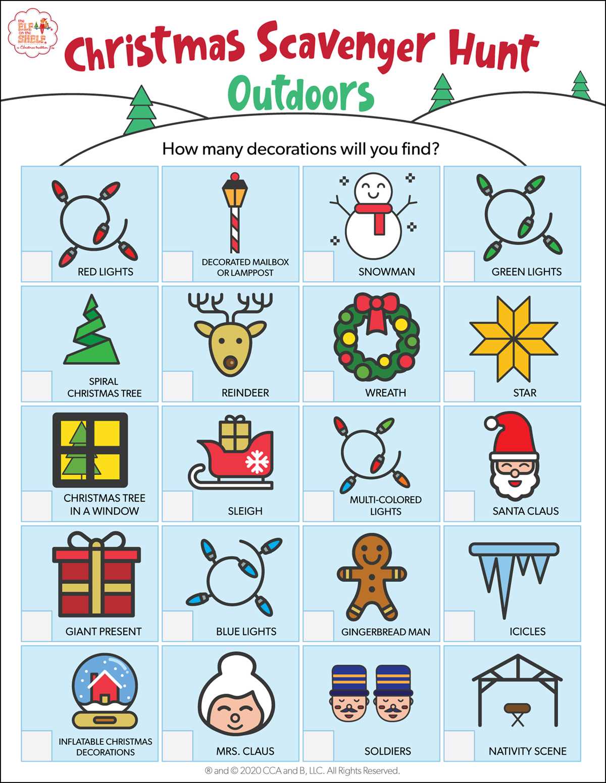 christmas scavenger hunt printables christmas scavenger hunt printables