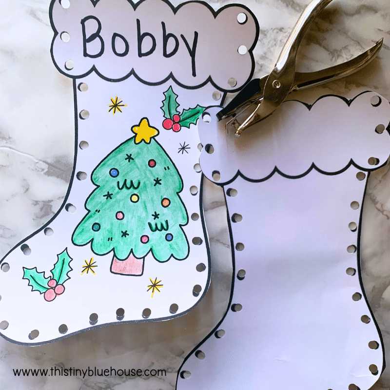 christmas stocking template printable free
