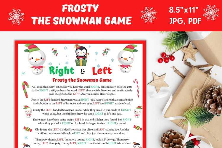 christmas story left right game printable