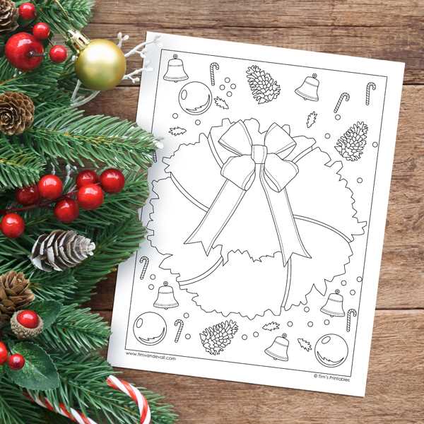 christmas wreath printable