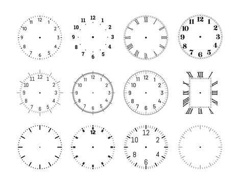 clock faces printable clock faces printable