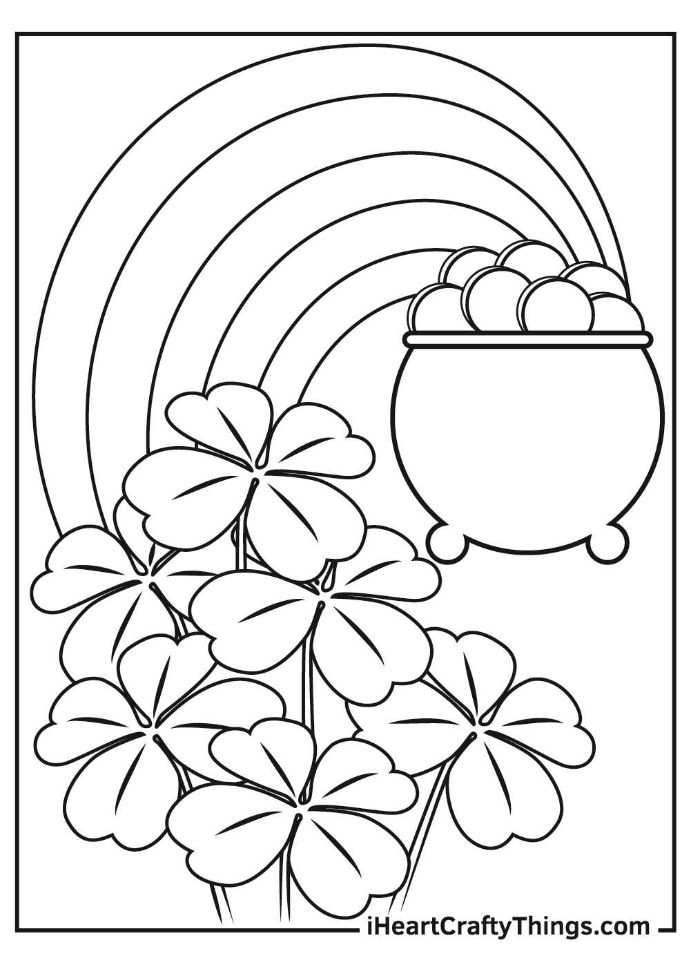 clover coloring pages printable clover coloring pages printable