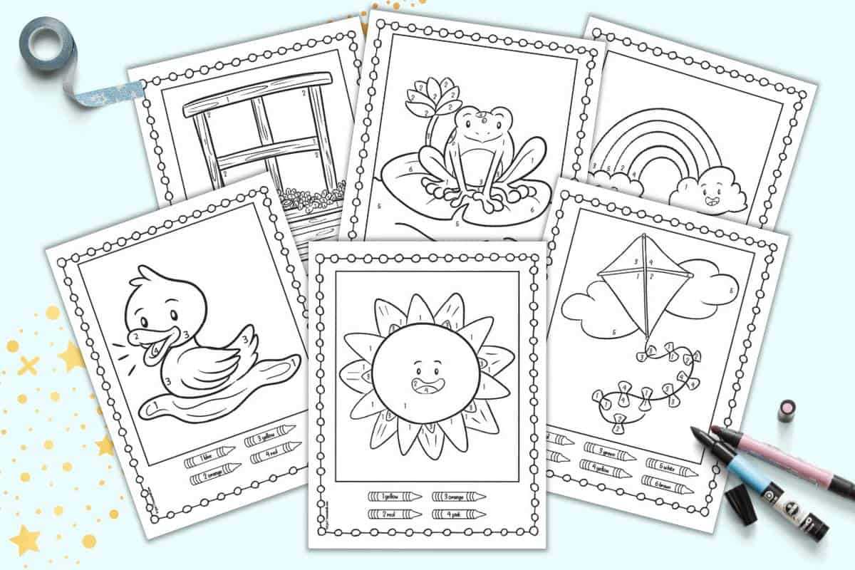 color by numbers free printables color by numbers free printables