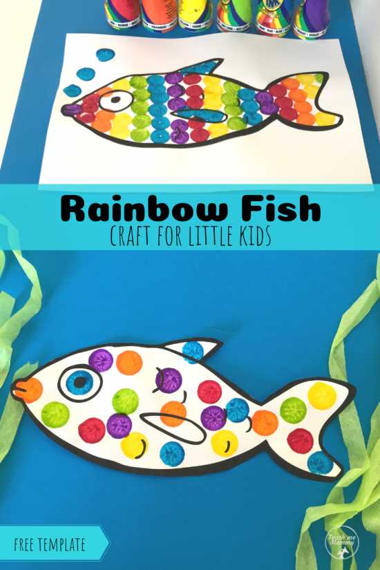 colored fish printable