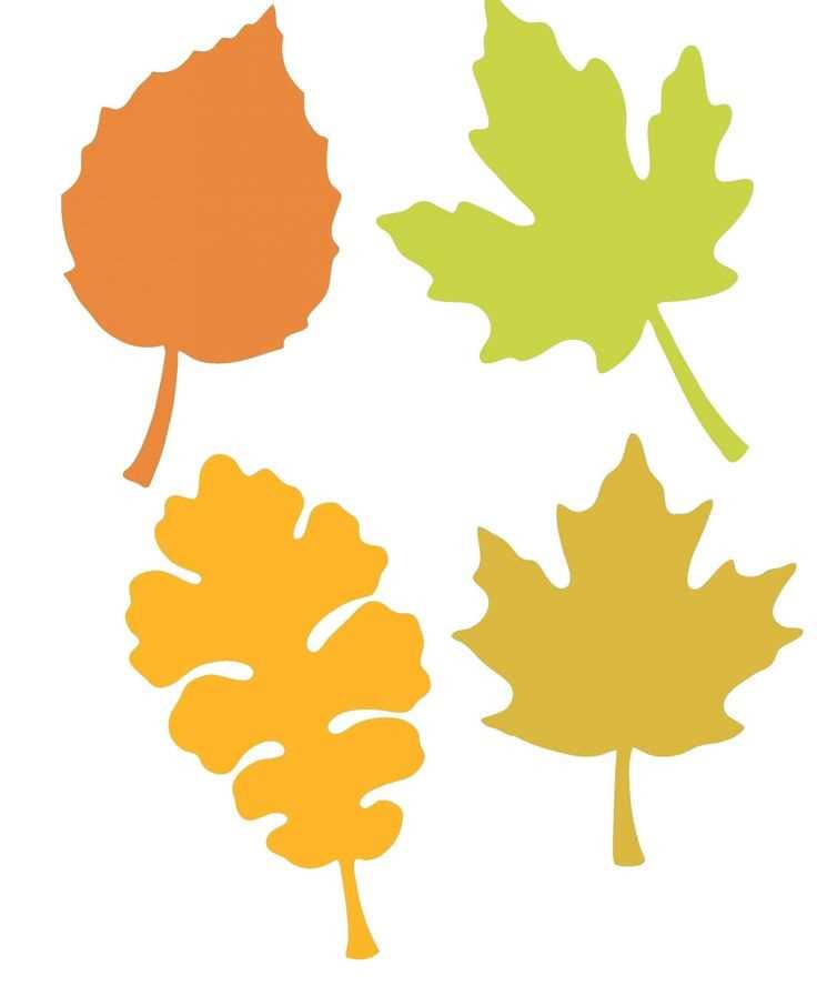 colored leaf template printable colored leaf template printable