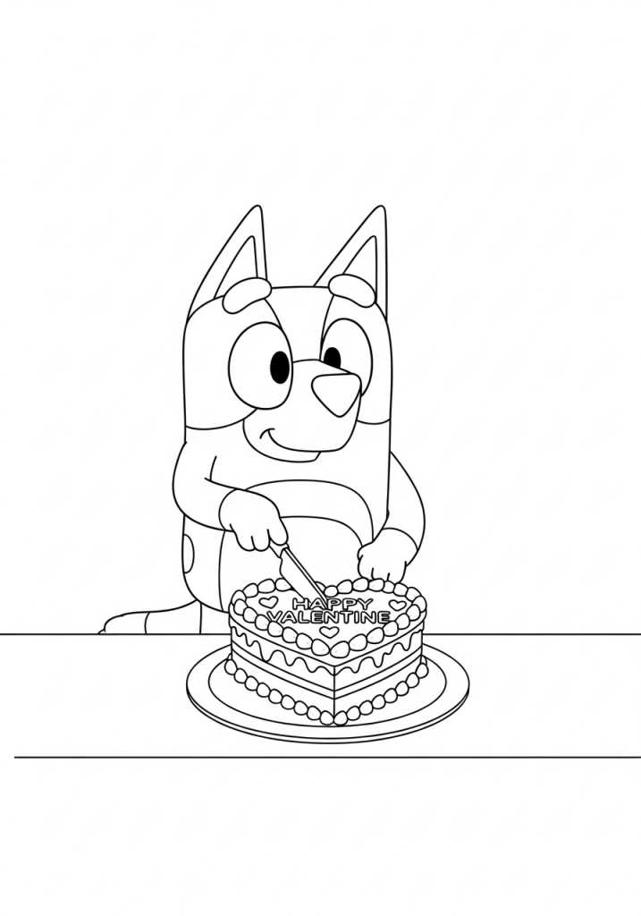 coloring pages printable bluey