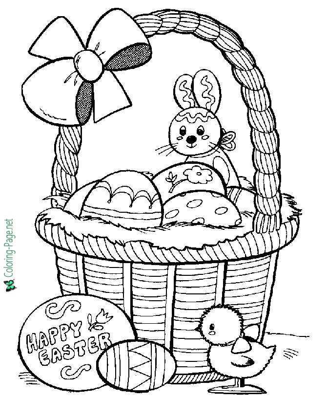 coloring pages printable easter