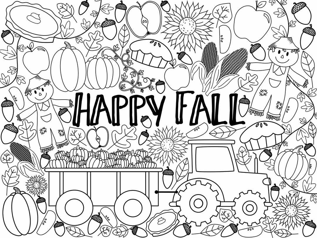 coloring pages printable fall coloring pages printable fall