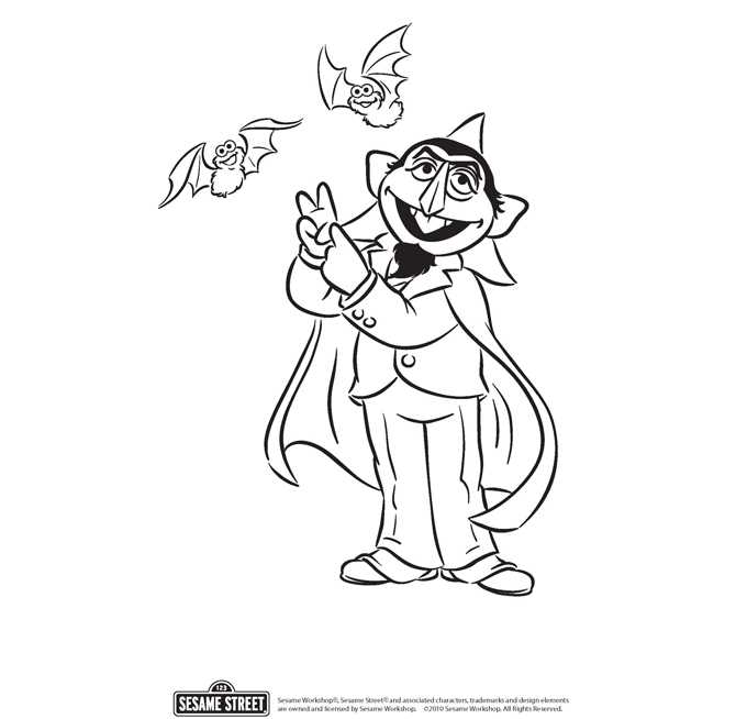 coloring pages sesame street printable