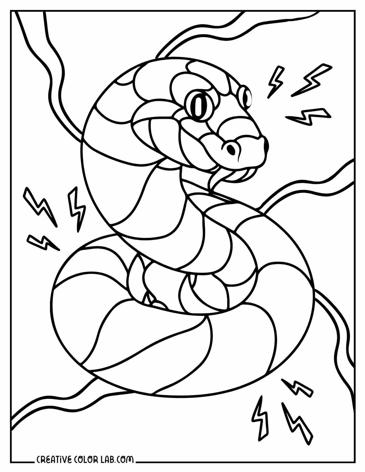 coloring pages snakes printable
