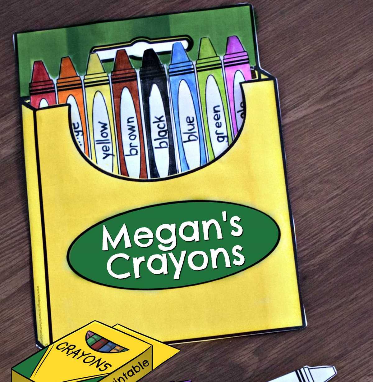 crayon printable template crayon printable template