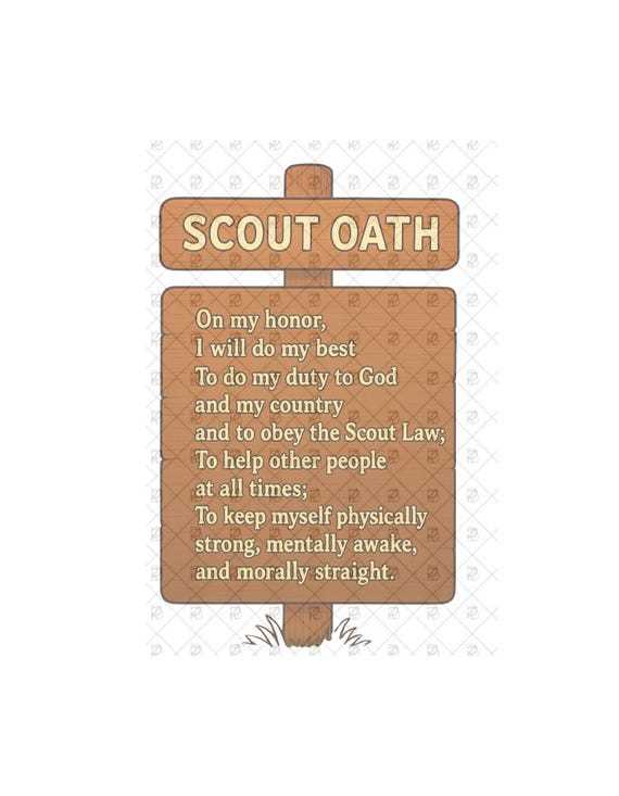 cub scout oath and law printable