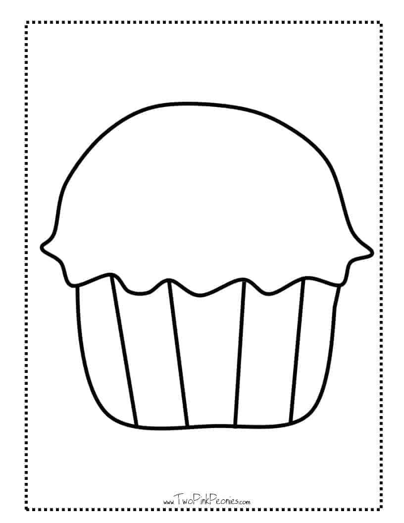 cupcake template free printable cupcake template free printable