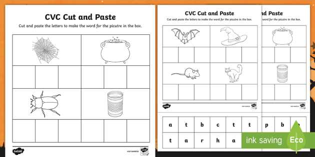 cut and paste halloween printables cut and paste halloween printables