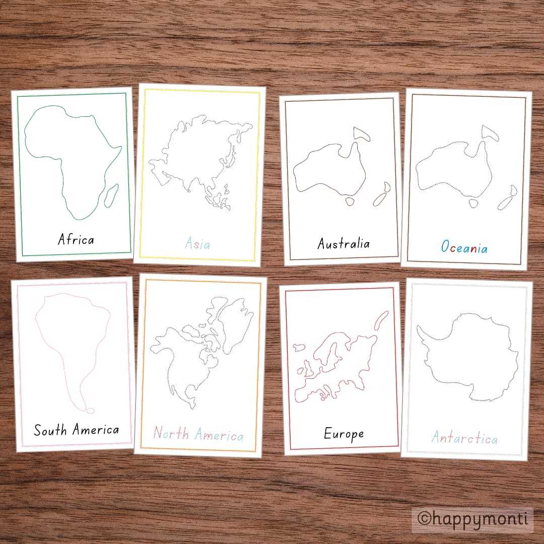 cut out 7 continents printable cut out 7 continents printable