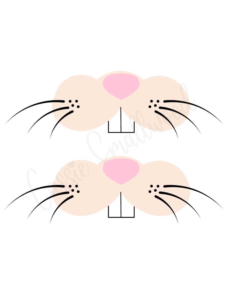 cut out printable bunny template cut out printable bunny template