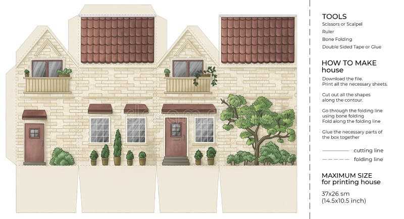 cute paper doll house printable