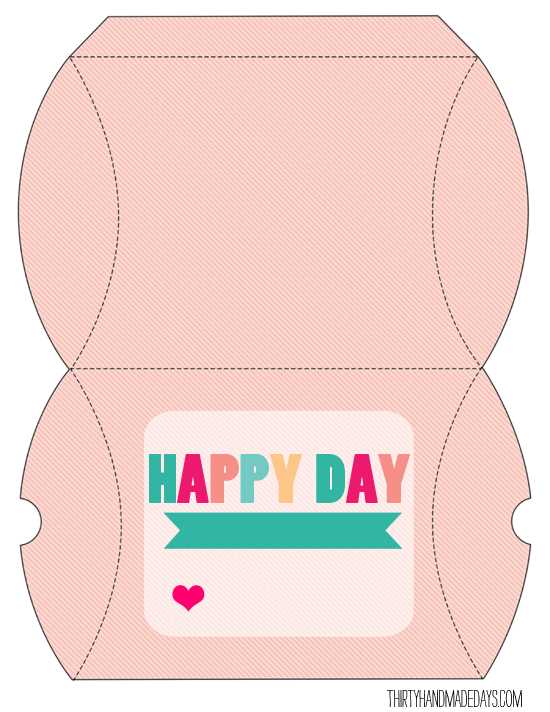cute printable box template cute printable box template