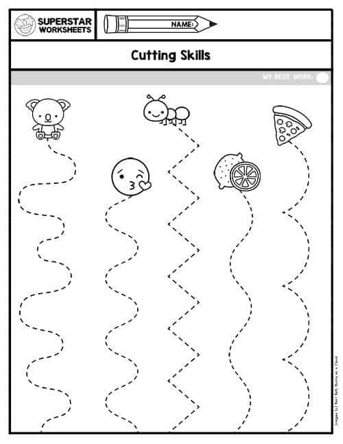 cutting activity printable cutting activity printable