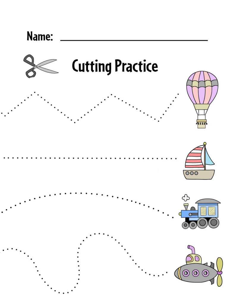 cutting worksheet for preschoolers printable cutting worksheet for preschoolers printable