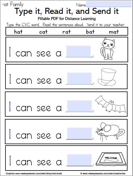 cvc words printable