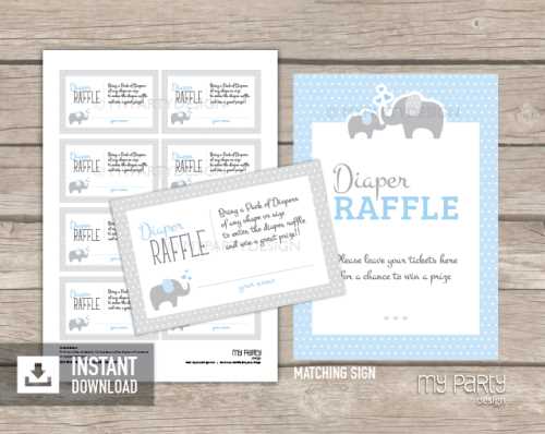 diaper raffle free printable diaper raffle free printable