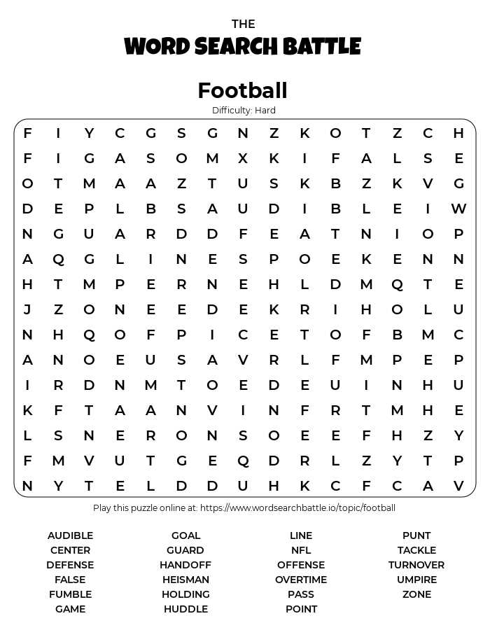 difficult free word search printable