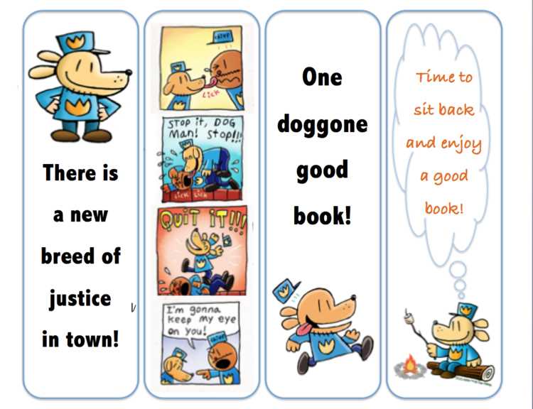 dog man bookmark printable dog man bookmark printable