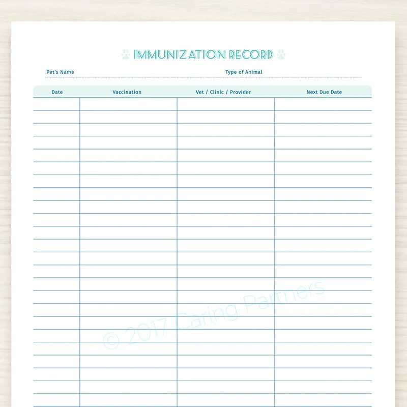 dog shot records printable
