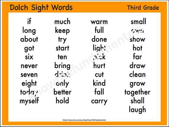 dolch sight words printable dolch sight words printable