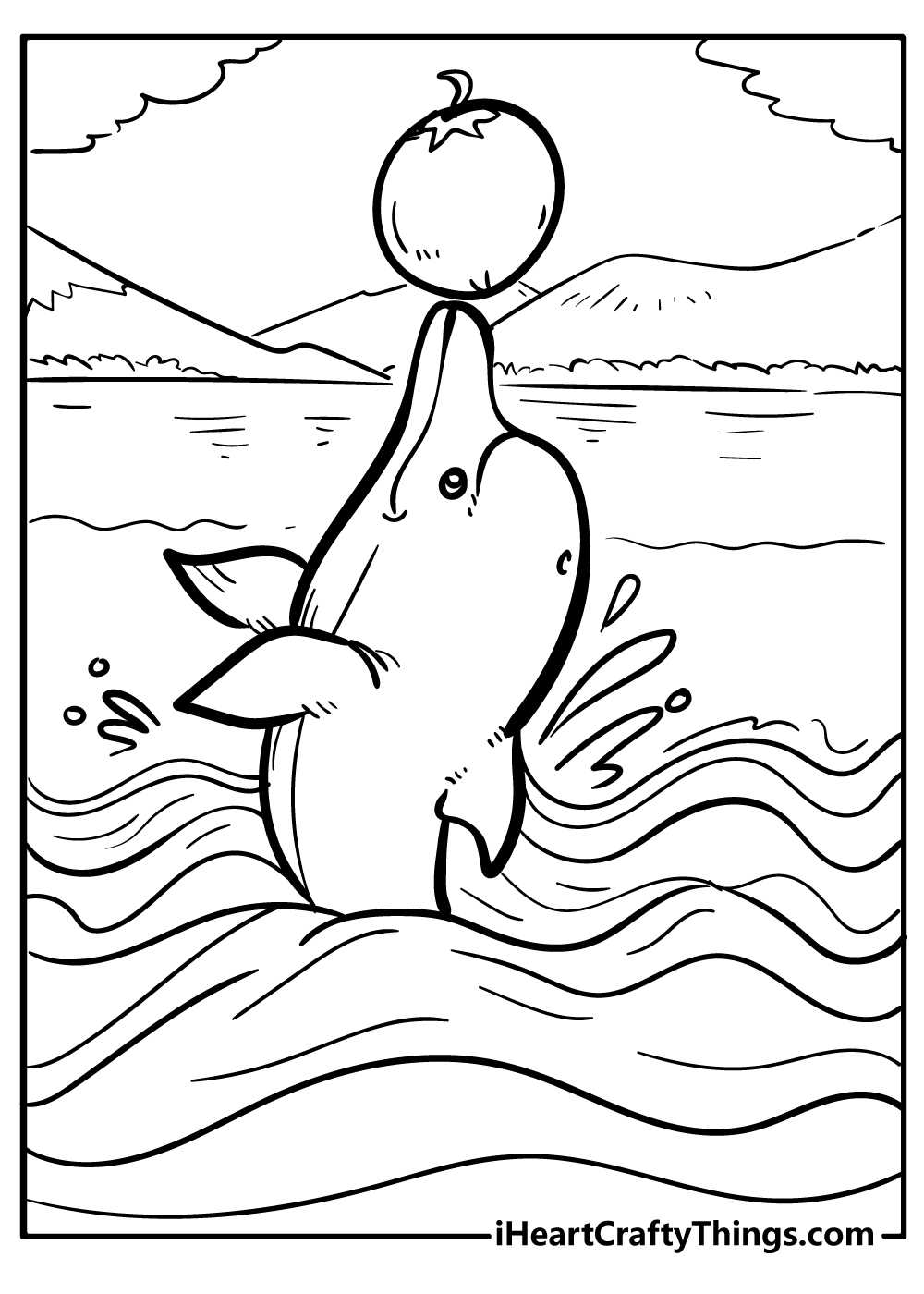 dolphin coloring pages printable dolphin coloring pages printable