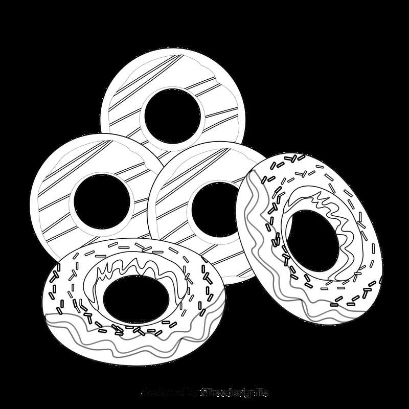 donut template printable