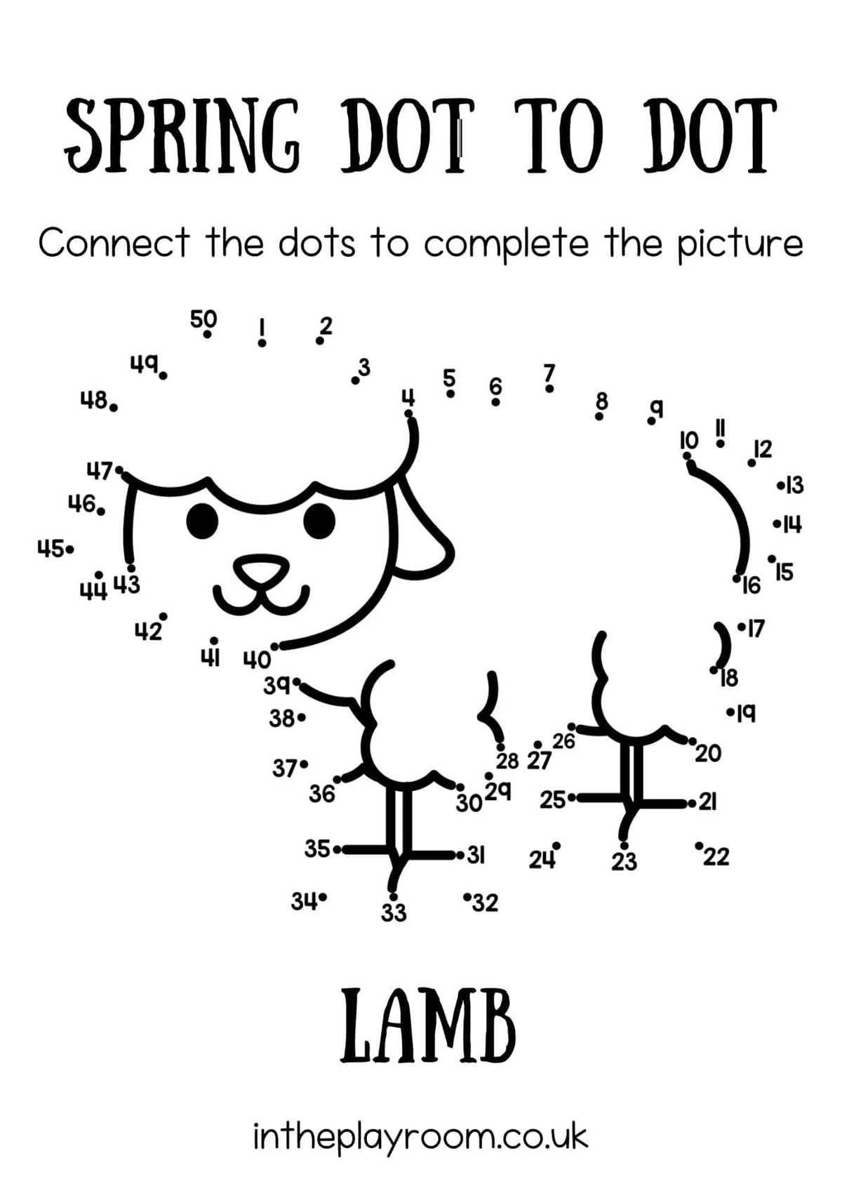 dot to dot challenge printable