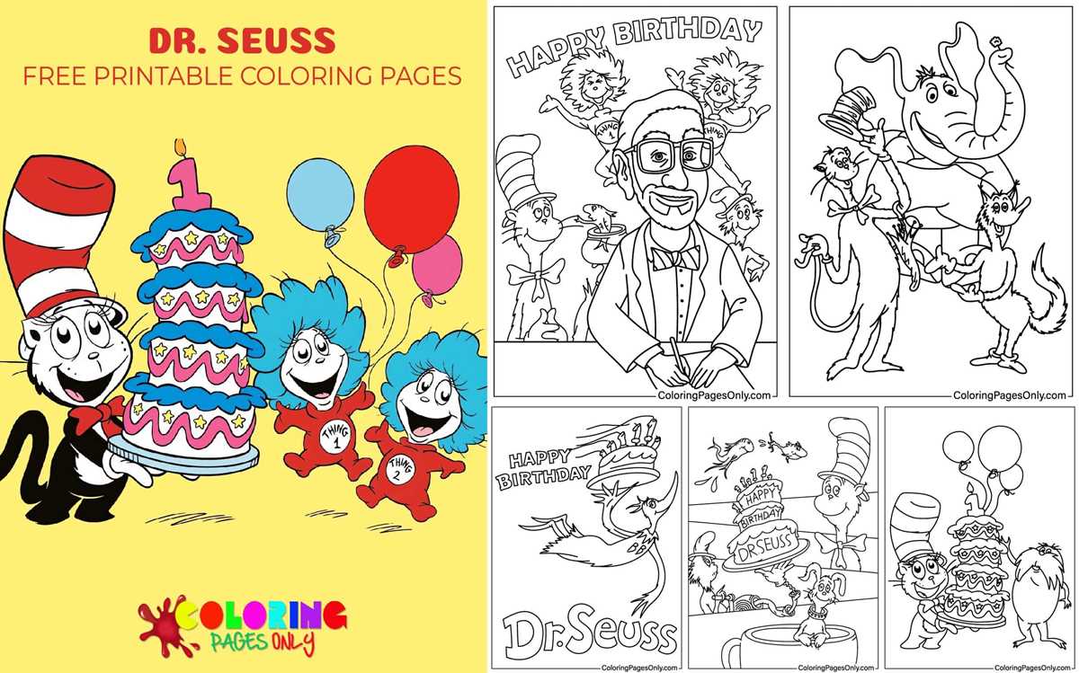 dr seuss printable coloring sheets