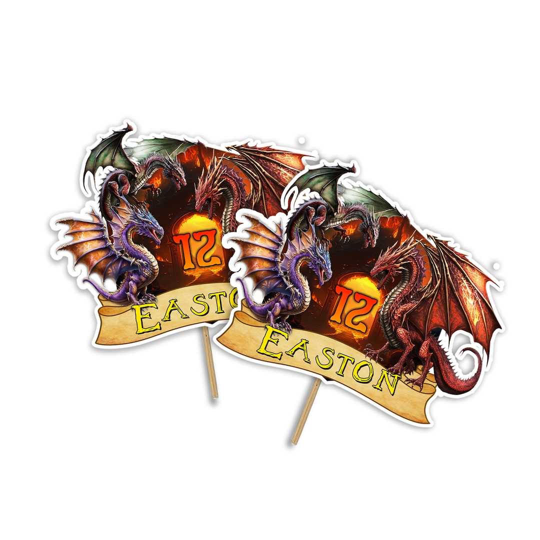 dragon cake topper printable dragon cake topper printable