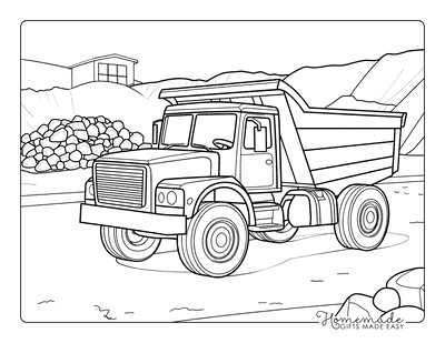 dump truck printable coloring pages dump truck printable coloring pages