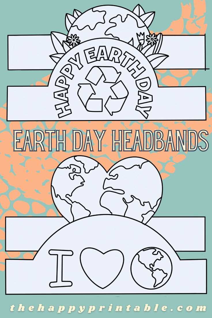 earth day headband printable earth day headband printable