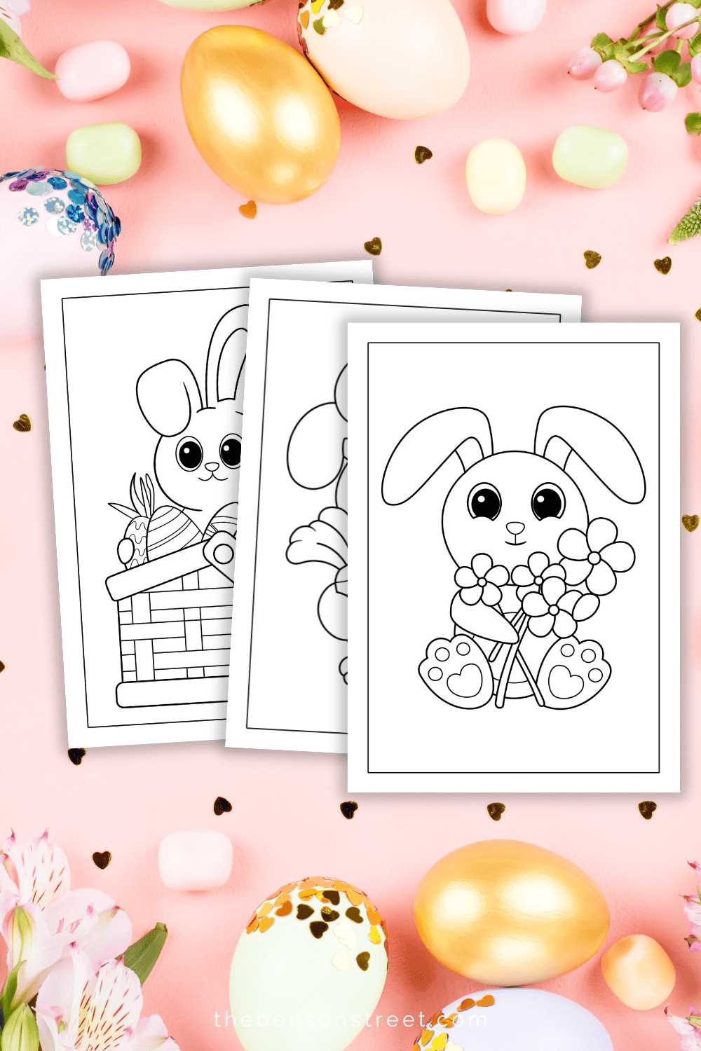 easter bunny coloring pages printable