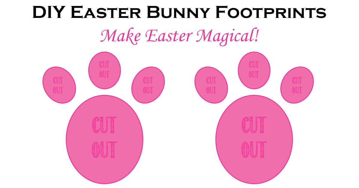 easter bunny paw printable
