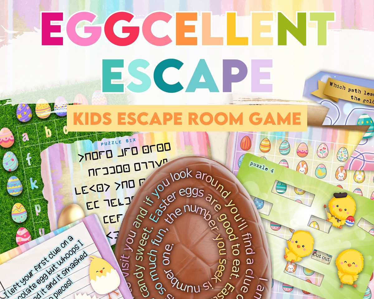 easter escape room free printable
