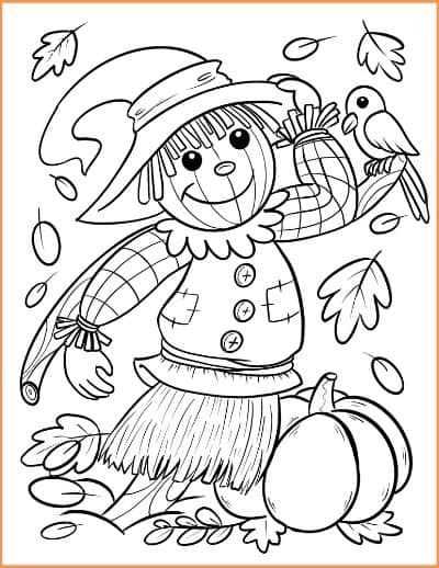 easy fall coloring pages printable easy fall coloring pages printable