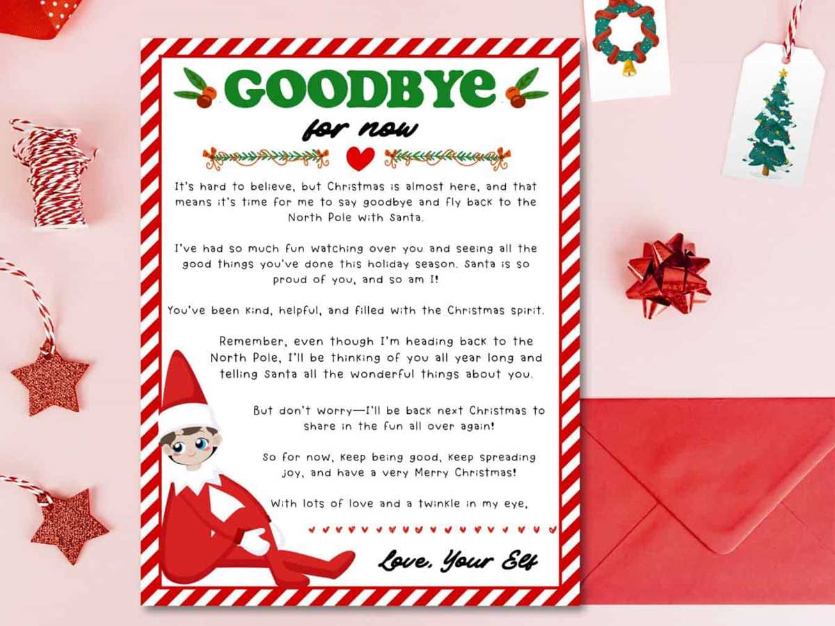 elf letter template free printable elf letter template free printable