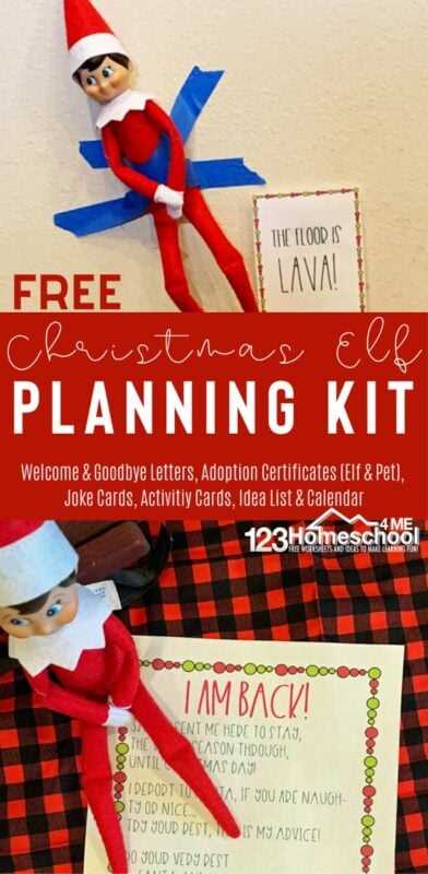 elf on the shelf printable activities