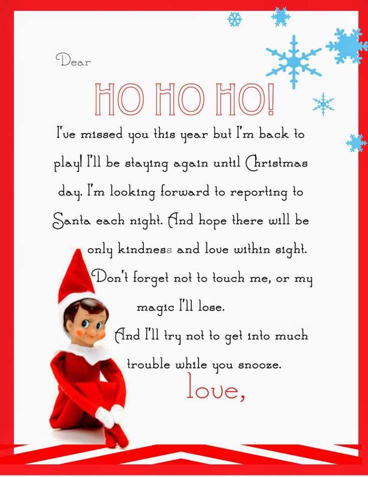 elf on the shelf special delivery printable